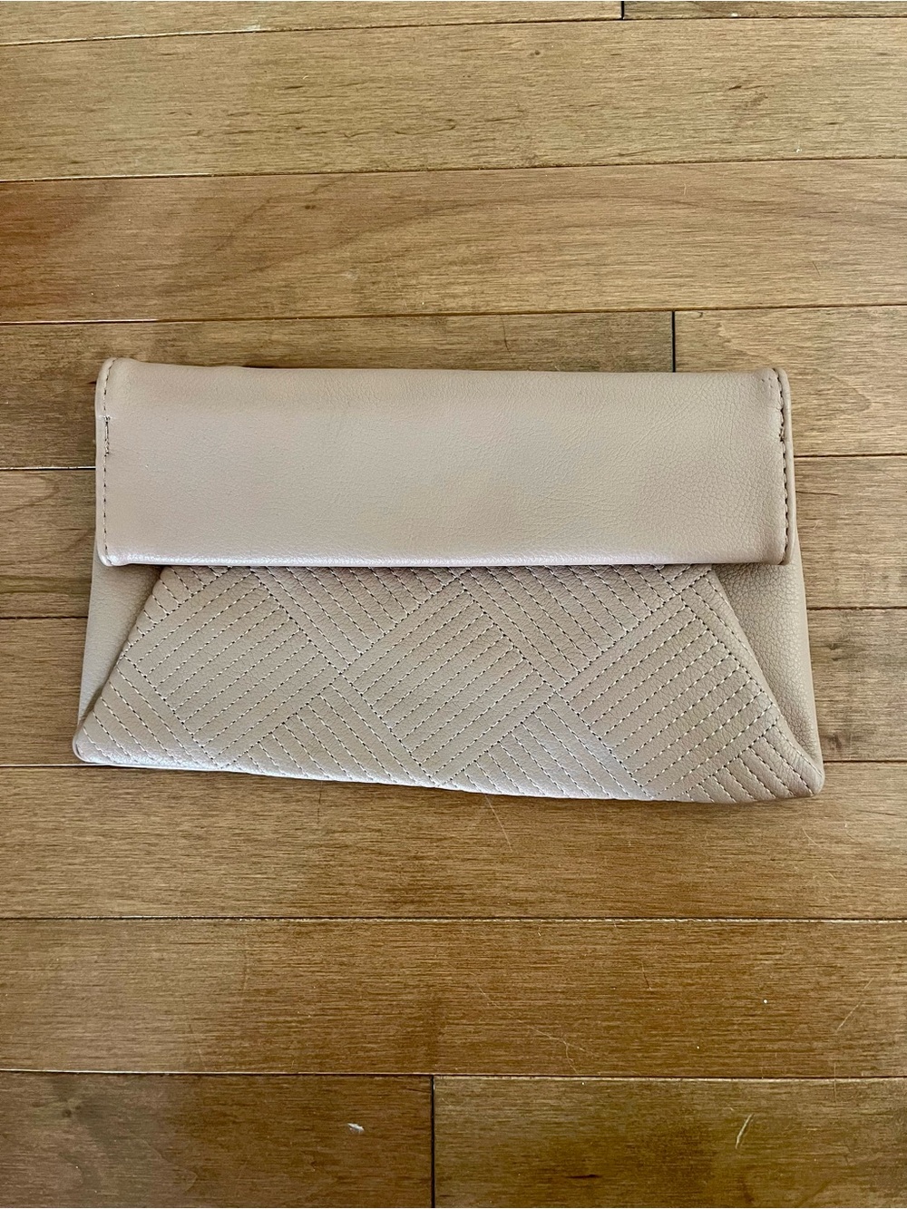 Lulus Mauve Quilted Fold-Over Envelope Clutch